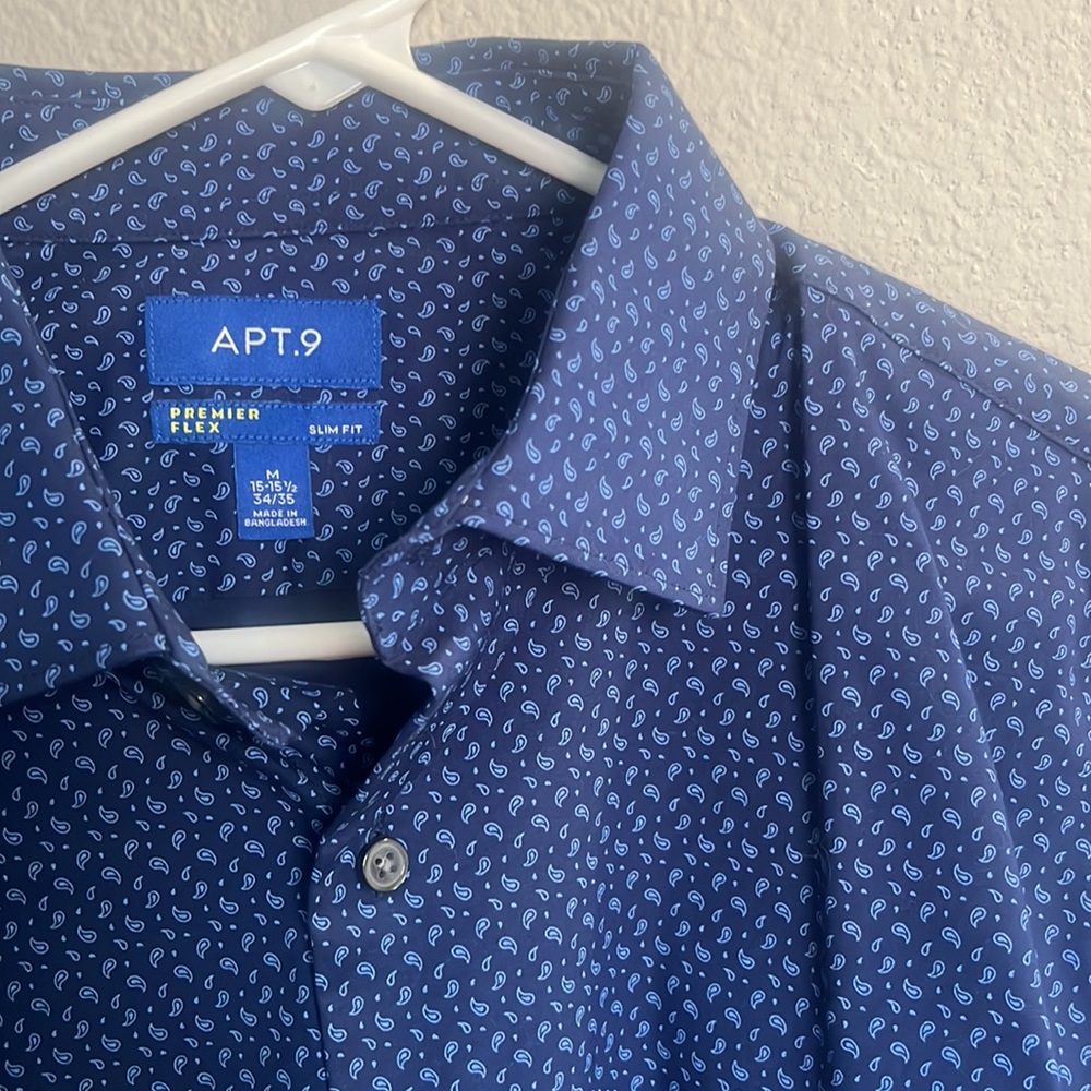 APT9 Paisley Pattern Dress Shirt